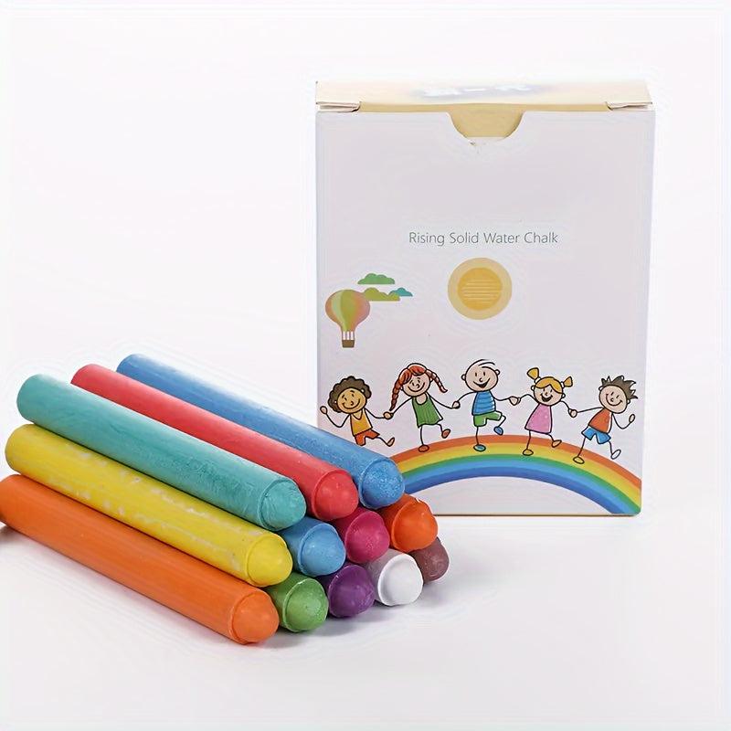12pcs Water Soluble Chalks Family Student Doodle Teacher Chalks