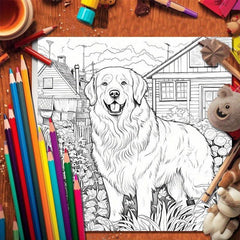 22pcs Dog World Coloring Book Halloween Thanksgiving Christmas Party