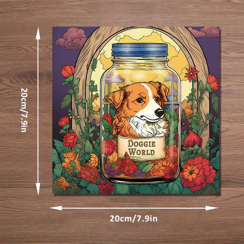 22pcs Dog World Coloring Book Halloween Thanksgiving Christmas Party