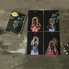 4pcs Scratch Art For Kids Scratch Paper Rainbow Scratch Paper For Kids