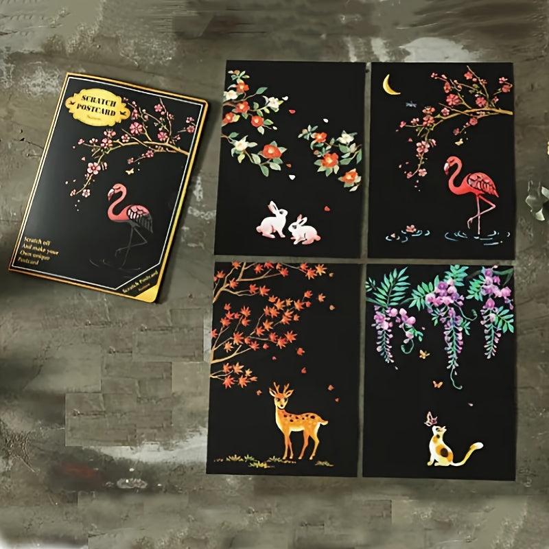 4pcs Scratch Art For Kids Scratch Paper Rainbow Scratch Paper For Kids