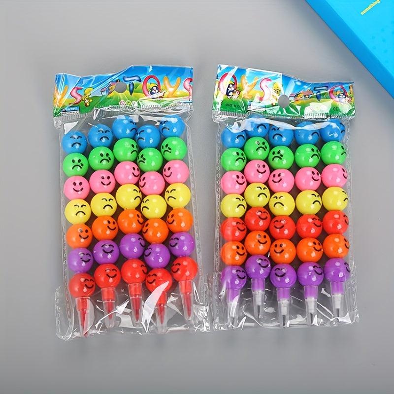 5pcs Sugar Gourd Wax Pens No Sharpening Pencils