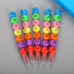 5pcs Sugar Gourd Wax Pens No Sharpening Pencils