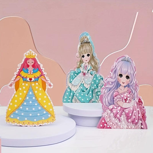 Princess Dress up Coloring Book DIY Toys for Girls