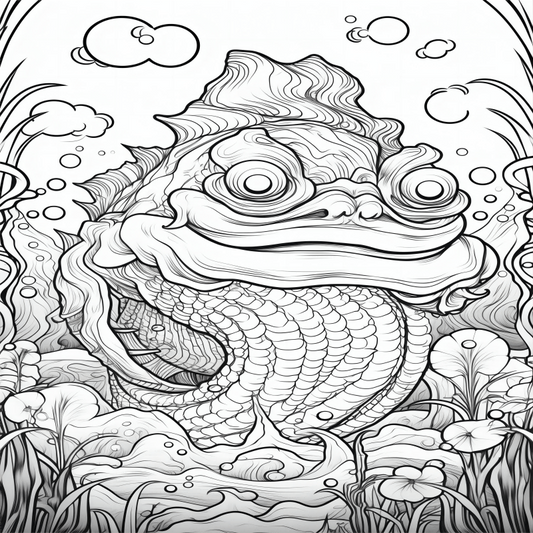 Monster Theme Coloring Book For Adults Halloween Christmas Stress Relief Gift