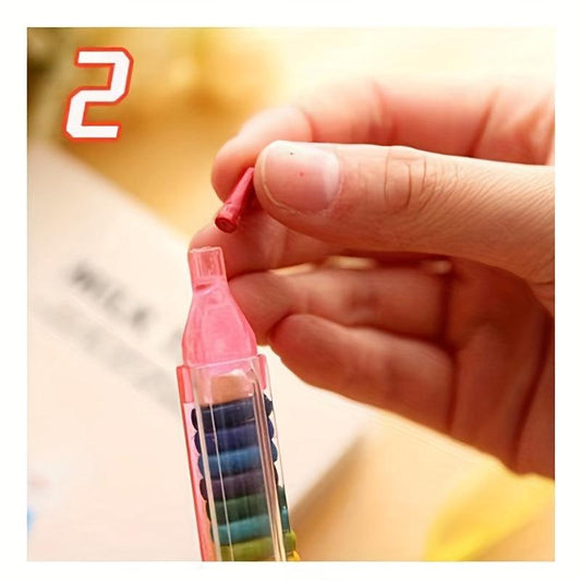20-Color Washable Core Painting Stick Crayons for Kindergarten