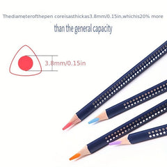 72Pcs Water Soluble Colored Pencils Set with Iron Case
