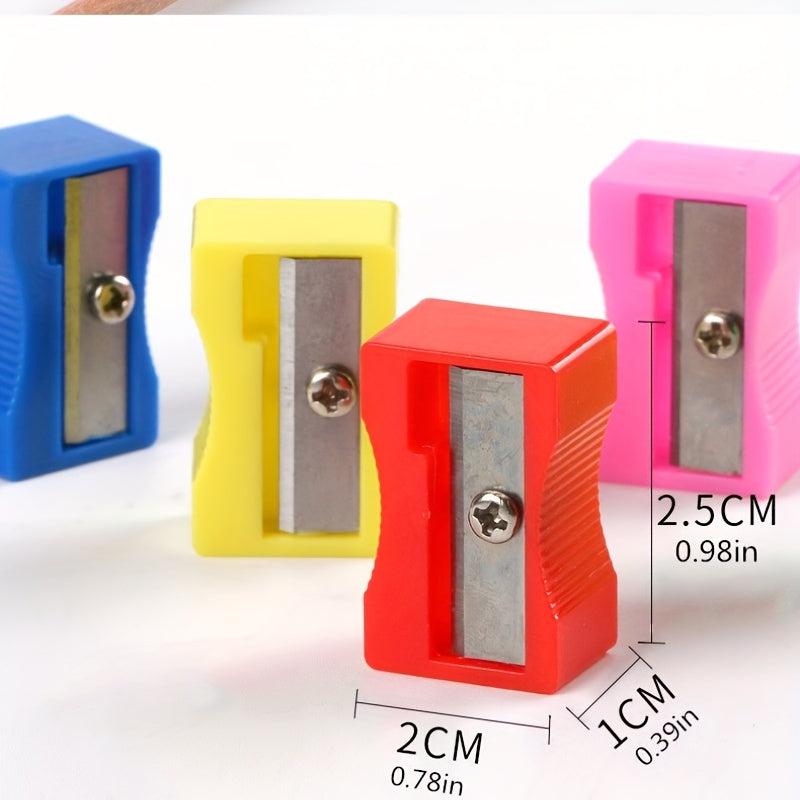 10 Pack of Plastic Pencil Sharpeners for Students