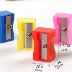10 Pack of Plastic Pencil Sharpeners for Students