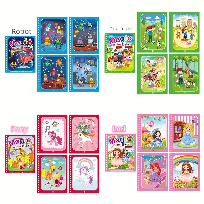 Children's DIY Magic Water Painting Book