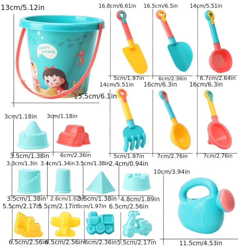 18Pcs Beach & Sand Toy Set for Kids' Summer Fun