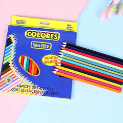 Children's Colored Pencils Set, 24pcs School Supplies