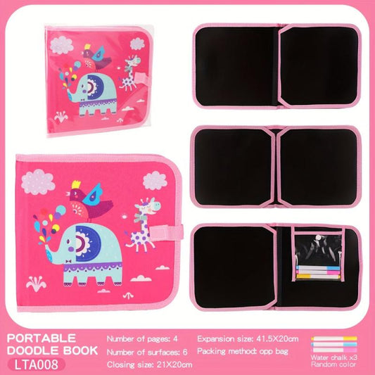 Folding Painting Book Set Erasable Doodle Book