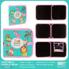 Folding Painting Book Set Erasable Doodle Book
