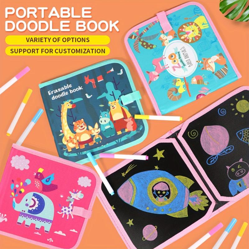 Folding Painting Book Set Erasable Doodle Book