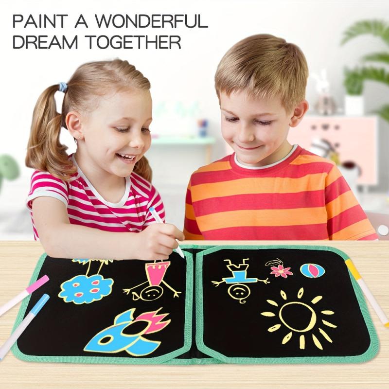 Folding Painting Book Set Erasable Doodle Book