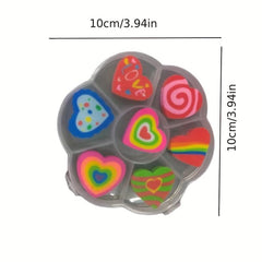 7pcs Plum Boxed Kids Learning & Painting Toys Stationery Erasers