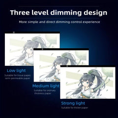 LED Dimming Copy Desk Anime Painting Board LED Tracing Pad