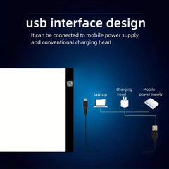 LED Dimming Copy Desk Anime Painting Board LED Tracing Pad