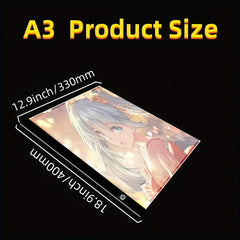 LED Dimming Copy Desk Anime Painting Board LED Tracing Pad