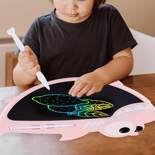 LCD Screen Drawing Board Kids Shark Graffiti Painting Toy
