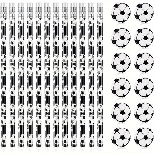 50pcs Football Pencils for School Sports Stationery Party Supplies