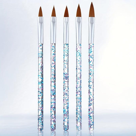 5pcs Nail Art Painted Crystal Pen Set