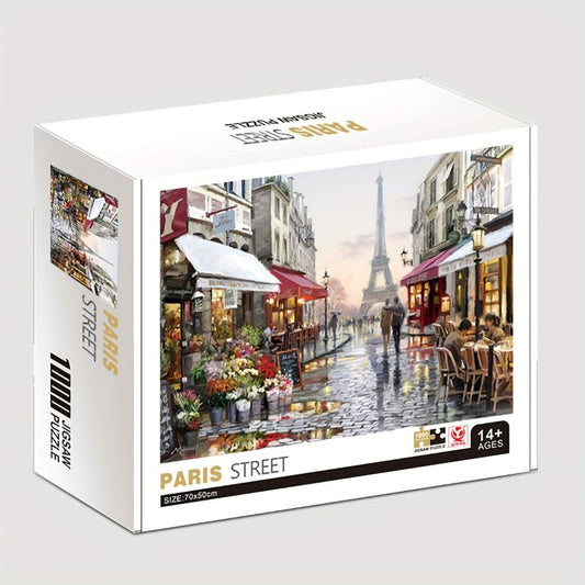 1000 pcs Paris Street Jigsaw Puzzle 70cmX Large Decompression Gift for Adults
