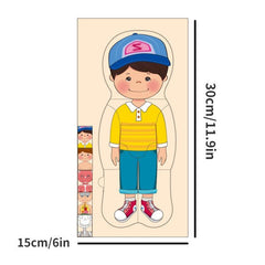 Wooden Human Body Puzzle Organs Educational Jigsaw Board Game