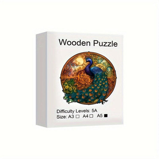 Wooden Yin Yang Jigsaw Puzzle Stress Relief Toy