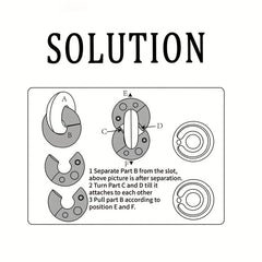 Metal Puzzle Lock Puzzle Retro Educational Toy