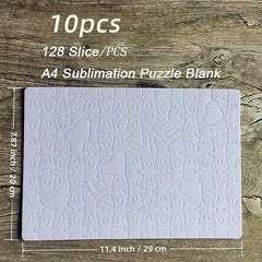 Sublimation Blank Puzzles 120pcs A4 Jigsaw Puzzle Blank Puzzles