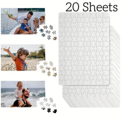 Sublimation Blank Puzzles 120pcs A4 Jigsaw Puzzle Blank Puzzles