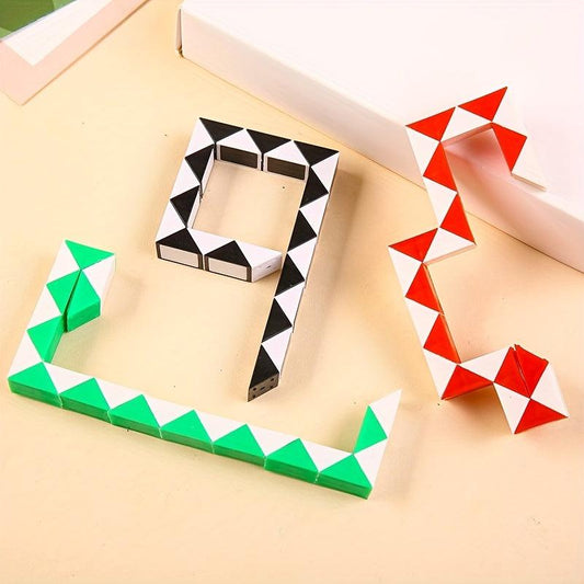 Magic Snake Ruler Puzzle Cube Educational Toy