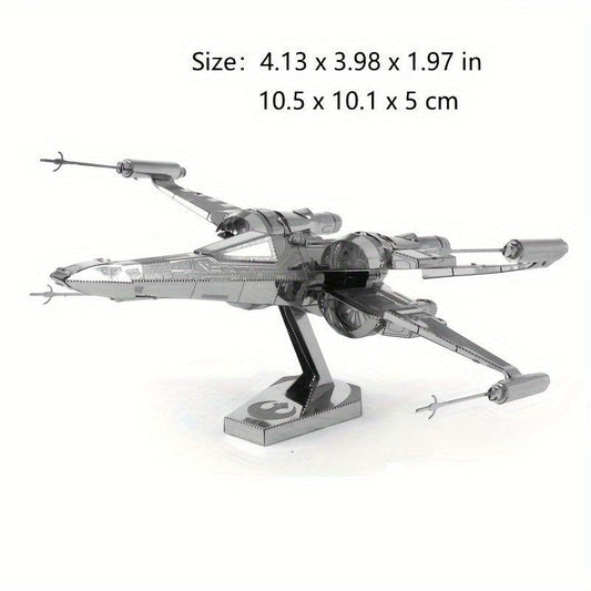 DIY 3D Metal Puzzle Poda Melon X wing Fighter Christmas Gift
