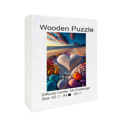Beach Wooden Puzzle for Advanced Players: Special Shapes, Creative Design
