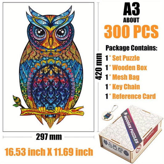 Owl Wooden Puzzle in Box