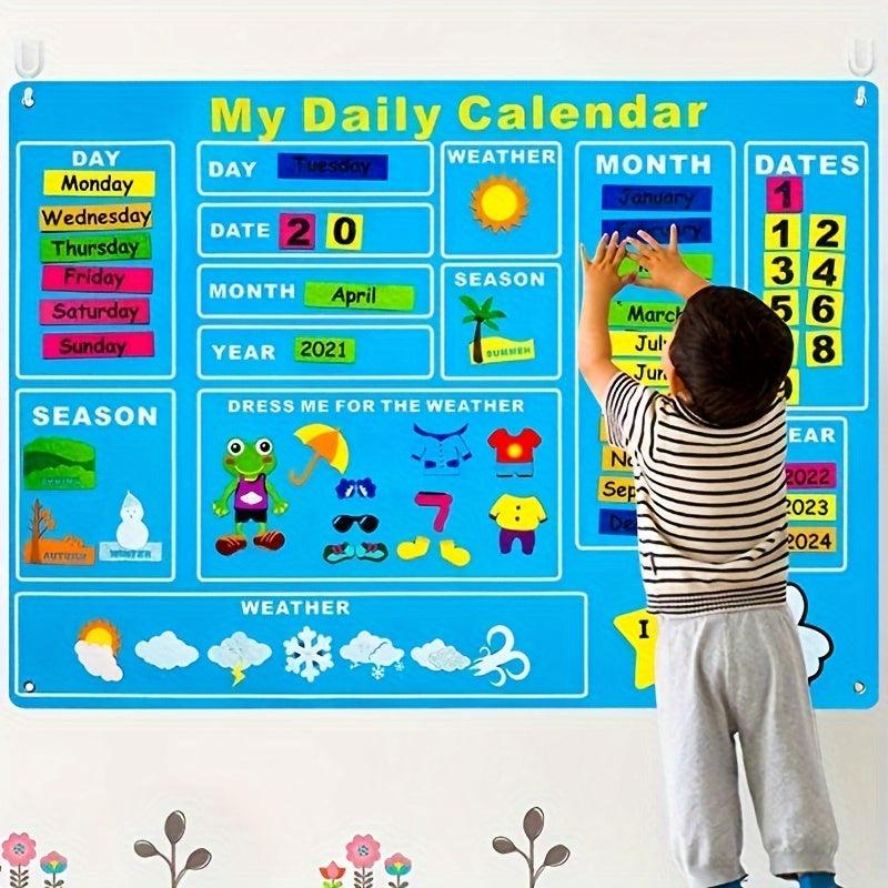 Felt Learning Board Early Learning Puzzle Busy Board