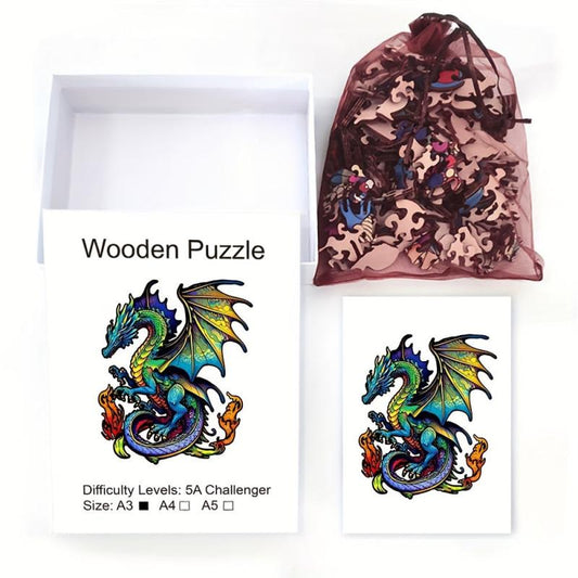 Flying Dragon Wooden Puzzle High Difficulty Toy