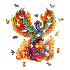 Colorful Phoenix Wooden Puzzle High Difficulty Magic Puzzle Toy