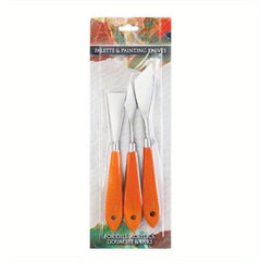 3 Pcs Painting Set Wooden Handle Gouache Acrylic Paint Tools