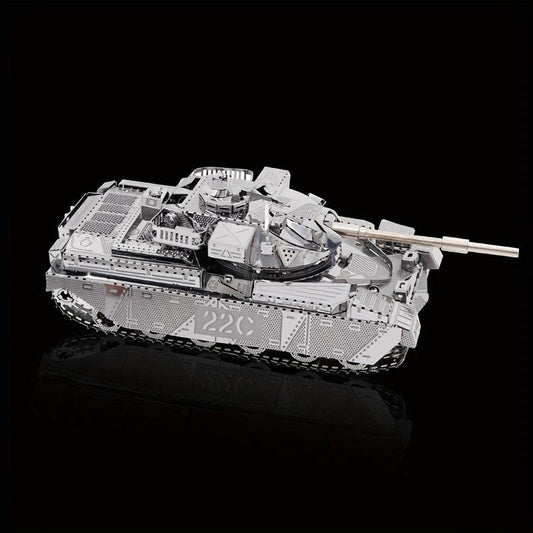Metal Glue 3D Puzzle Sheikh Tank Model Desktop Decoration