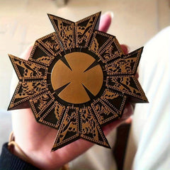 Horror Movie Prop Puzzle Box with Base