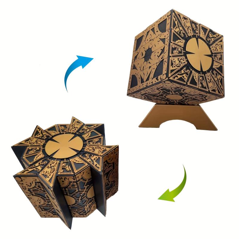 Horror Movie Prop Puzzle Box with Base