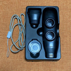 Double Tone Hole Kazoo Double Flute Film Adjustable Tone With Box