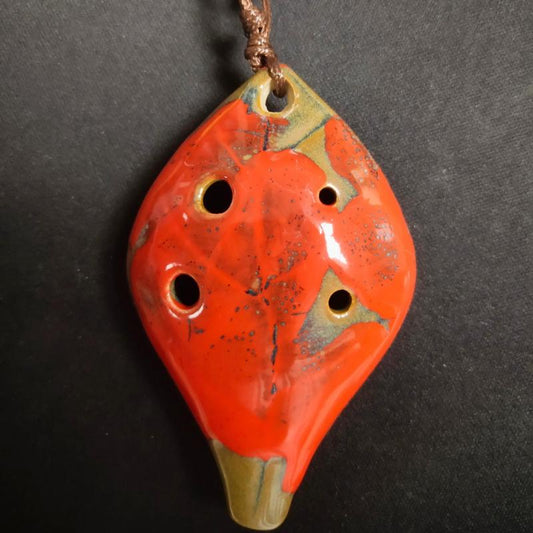 Ancient Style 6-Hole Ocarina with Sheet Music & Lanyard
