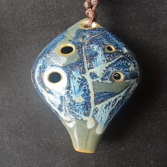 Ancient Style 6-Hole Ocarina with Sheet Music & Lanyard