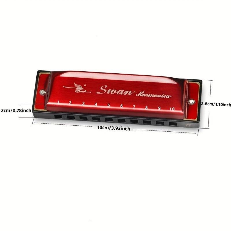 10 Hole Blues C Tremolo Harmonica
