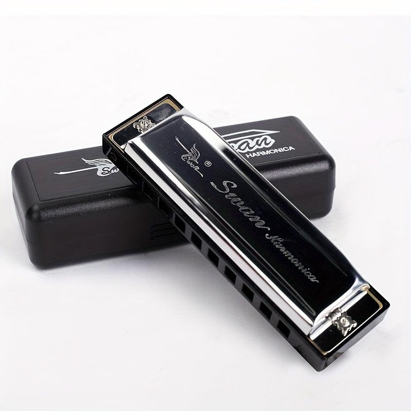 10 Hole 20 Tone Diatonic Harmonica Blues Harp For Beginners