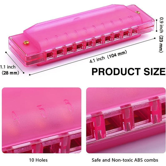 10 Hole Harmonica Mouth Organ Musical Instrument for Beginners